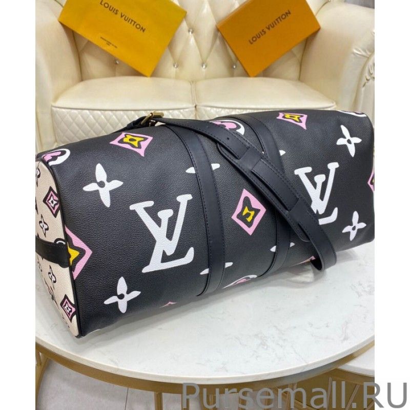 Keepall Bandouliere 45 Bag M58656 Black