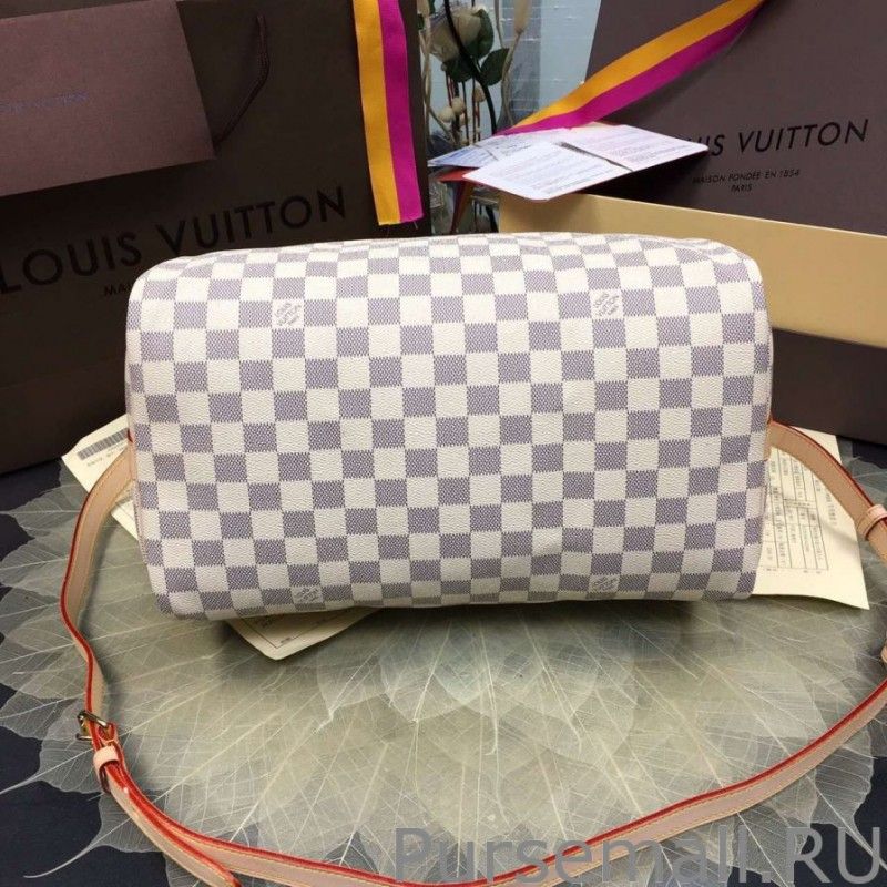 Speedy Bandoulière 35 Damier Azur N41372