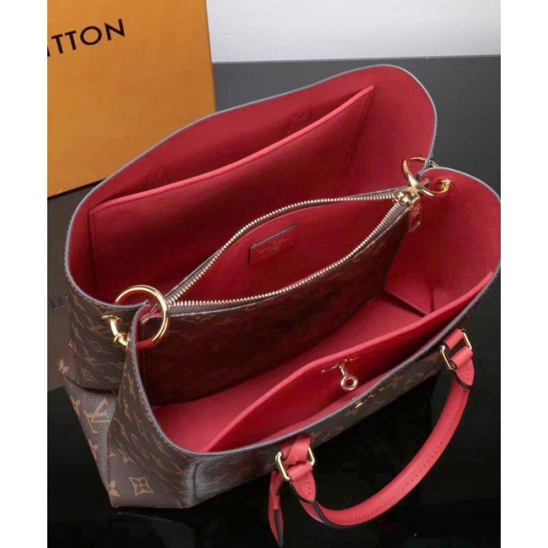 Flower Tote Monogram Canvas M43553 Red