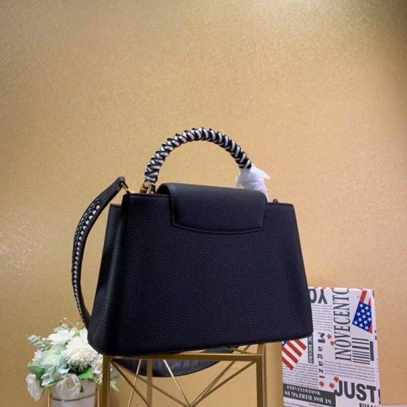 Capucines PM Bag With Braided Handle M55083 Black