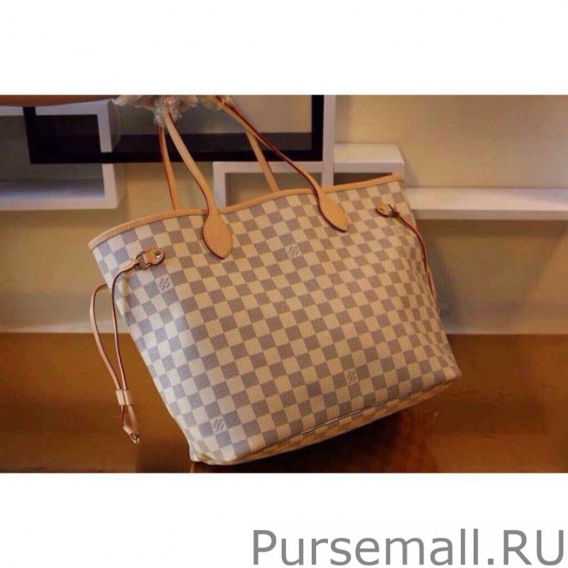 Neverfull MM Damier Azur Canvas N51107