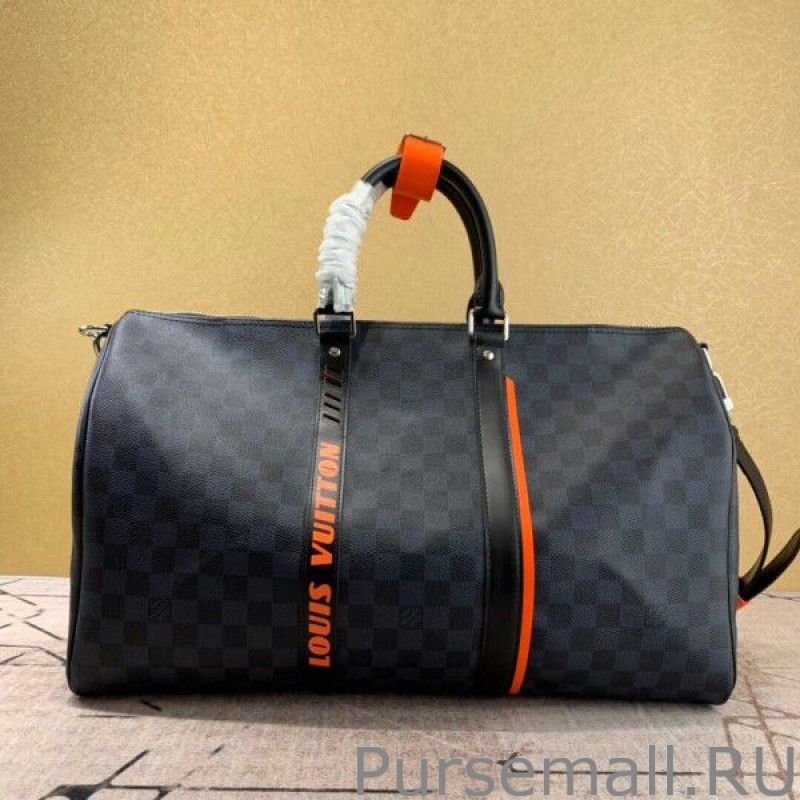 Keepall Bandouliere 45 Damier Cobalt Race N40166
