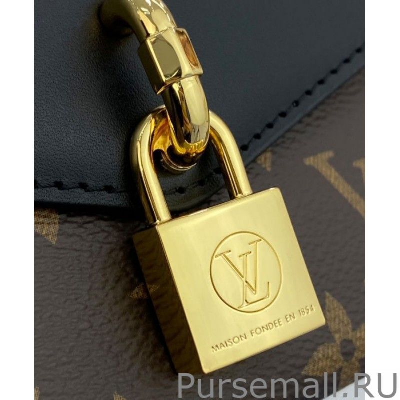 Padlock On Strap Handbags M80559 Black