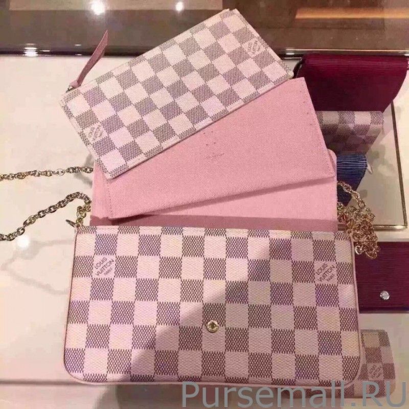 Pochette Felicie Damier Azur Canvas N63106