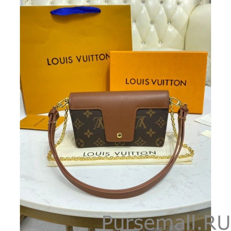 Padlock On Strap Handbags M80763 Brown