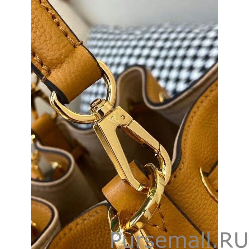 Brwon Lockme Bucket Bag M57689