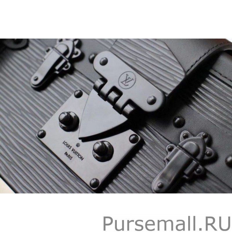 Petite Malle Bag All Black Epi Leather M55859