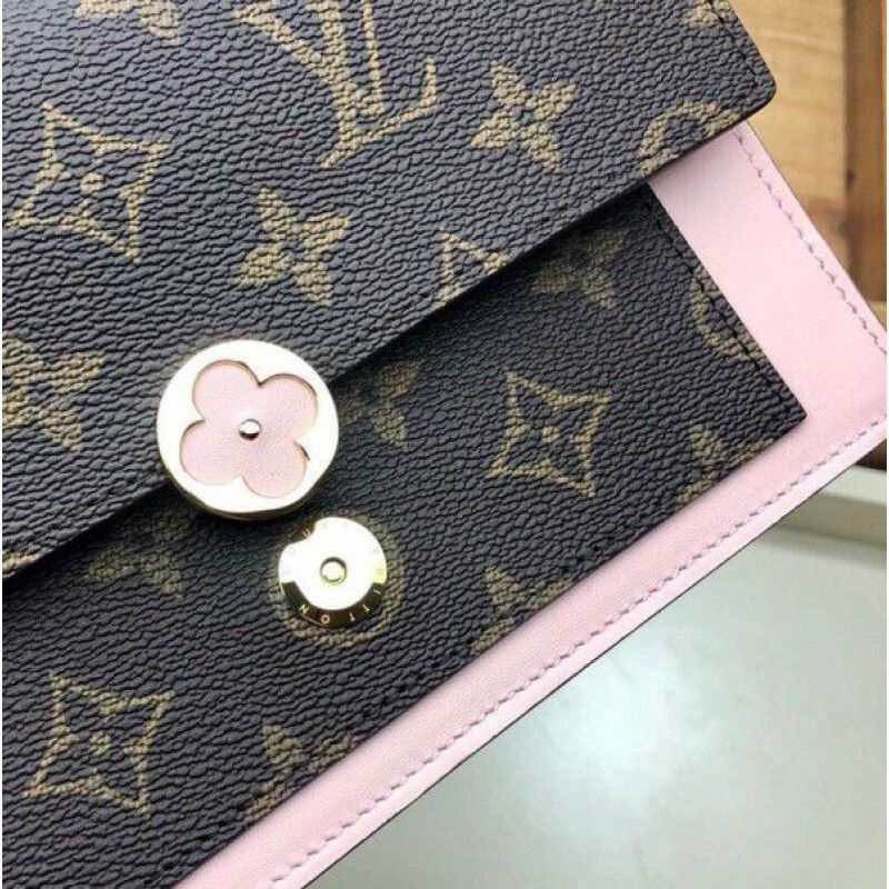 Flore Chain Wallet Monogram Canvas M67405 Pink