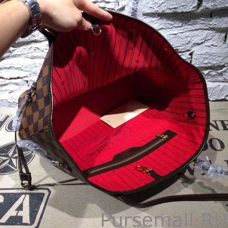 Neverfull MM Damier Ebene Canvas N51105