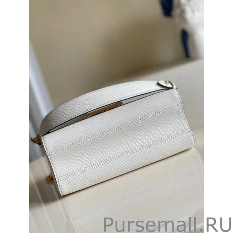 Twist MM Bag In White Epi Leather M55513