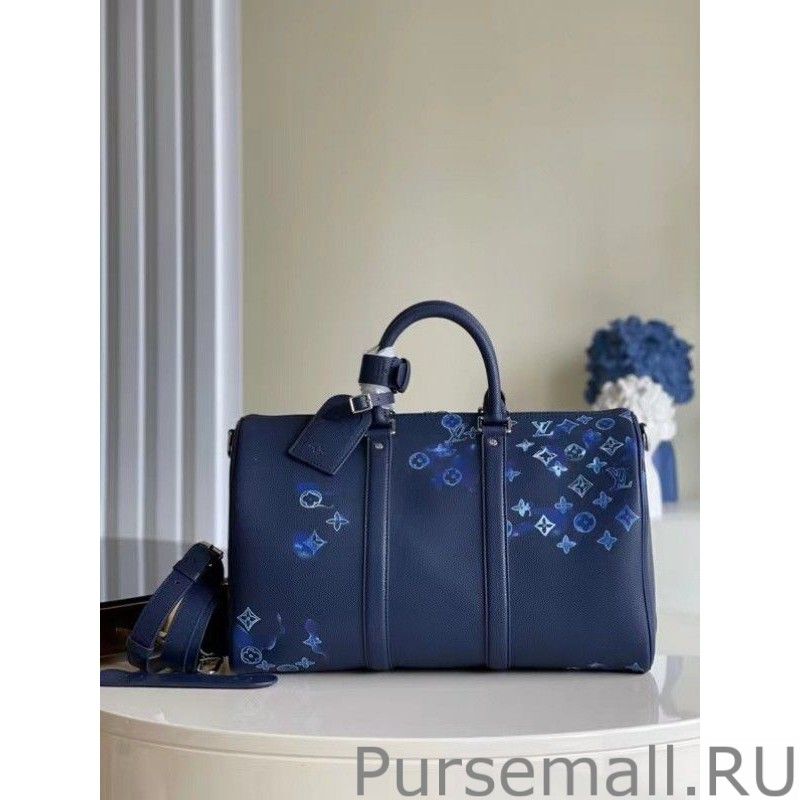Keepall Bandouliere 40 Ink Watercolor M57845