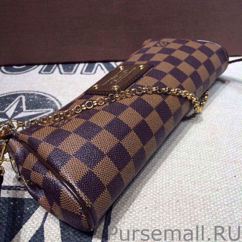 Eva Clutch Damier Ebene Canvas N55213