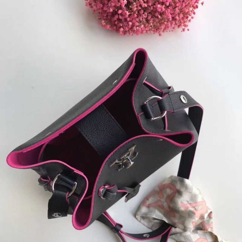 Black Lockme Bucket Bag M54677