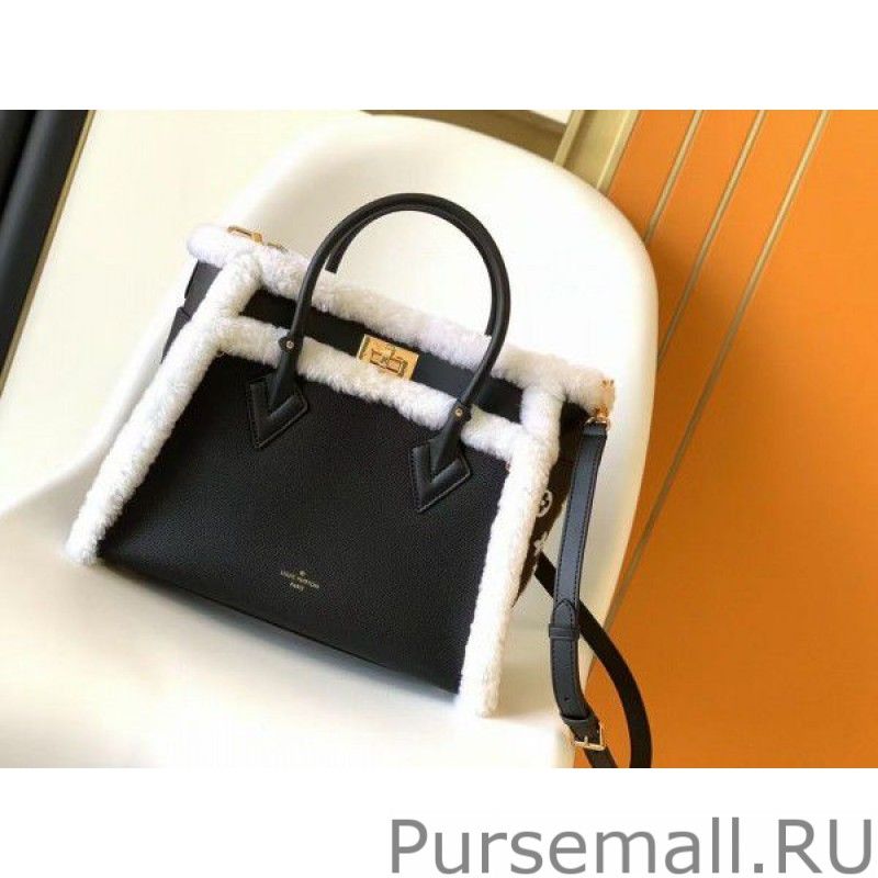 Black On My Side MM Bag with Shearling M58908