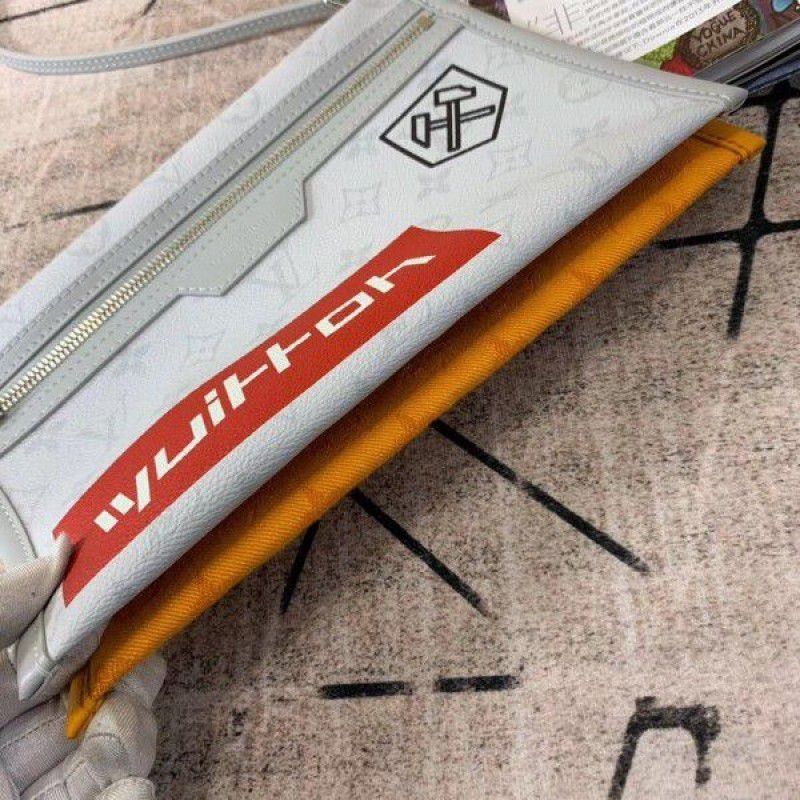 Double Flat Messenger Bag Monogram M44640 White