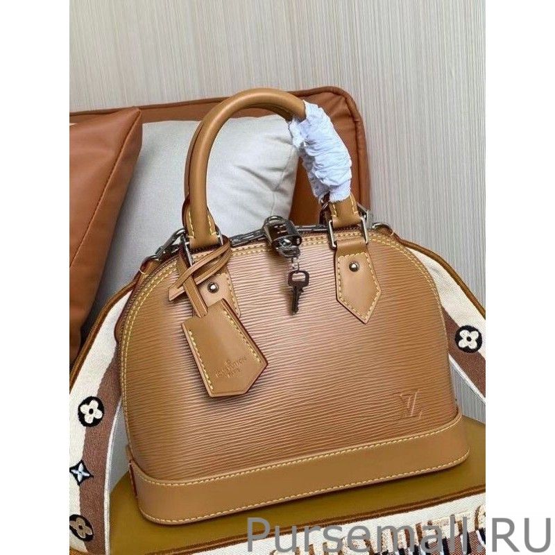 Epi Alma BB Bag With Jacquard Strap M57540