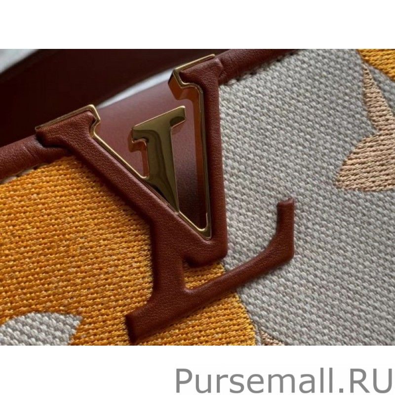 Capucines BB Bag In Striped Canvas M57651