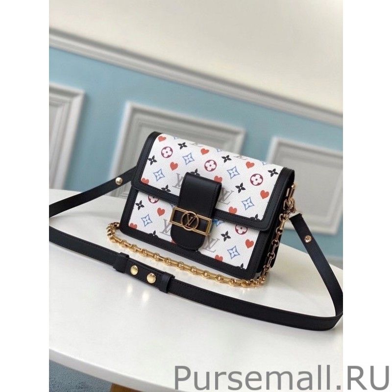 Game On Dauphine MM White Bag M57463