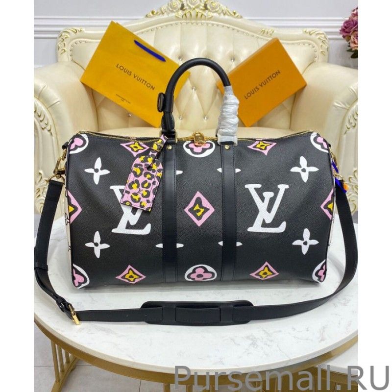 Keepall Bandouliere 45 Bag M58656 Black