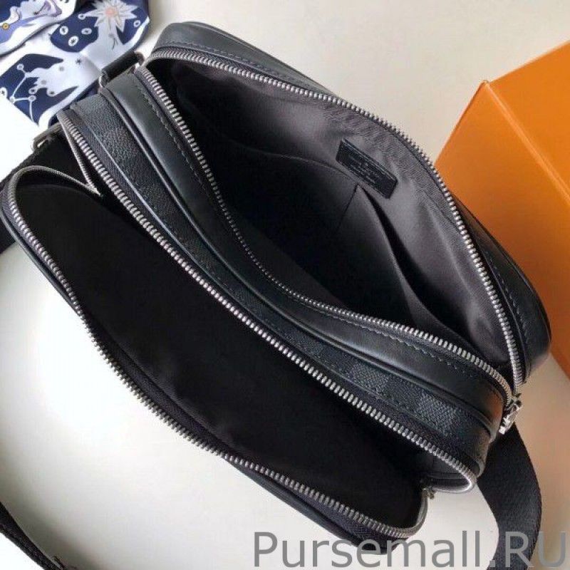 Trocadero Messenger NM PM Damier Graphite N40087