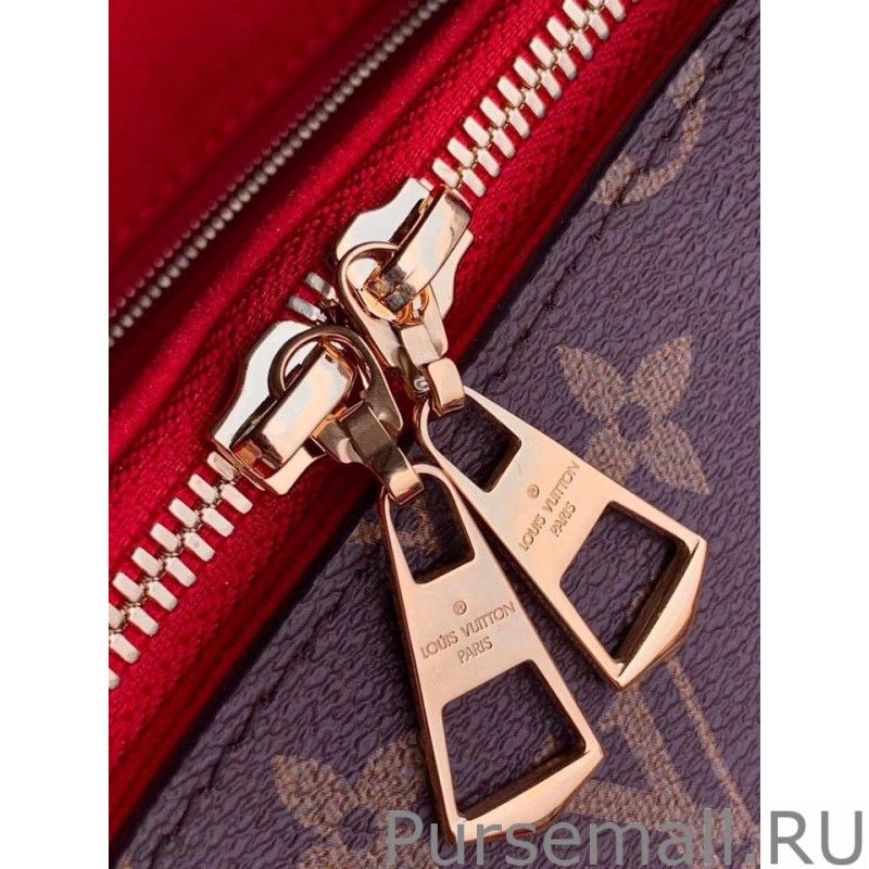 Soufflot MM Monogram Canvas M44817 Red