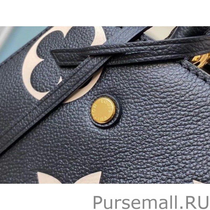 Montaigne MM Bag In Black Leather M45499