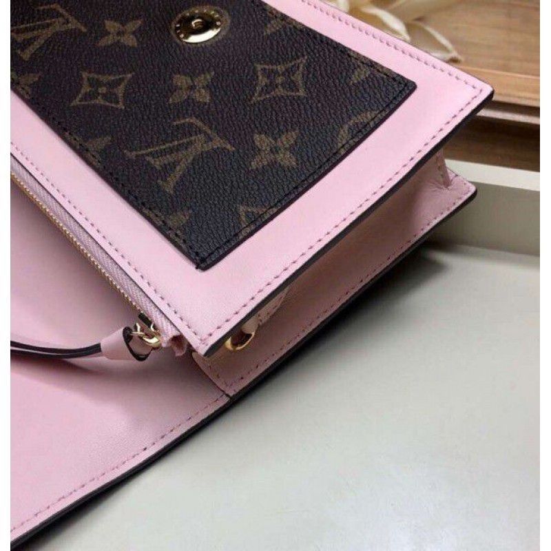 Flore Chain Wallet Monogram Canvas M67405 Pink