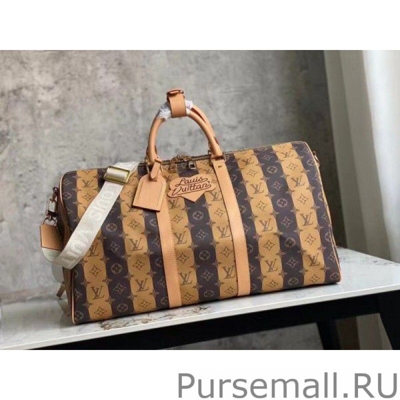 Keepall Bandouliere 50 Monogram Stripes Eclipse M45967