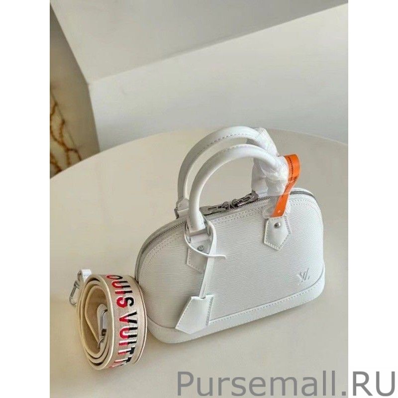 Epi Alma BB Bag With Jacquard Strap M58706