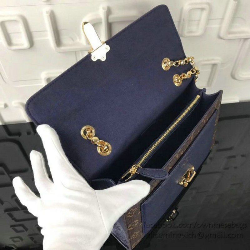 Victoire Monogram Canvas M44038 Navy Blue