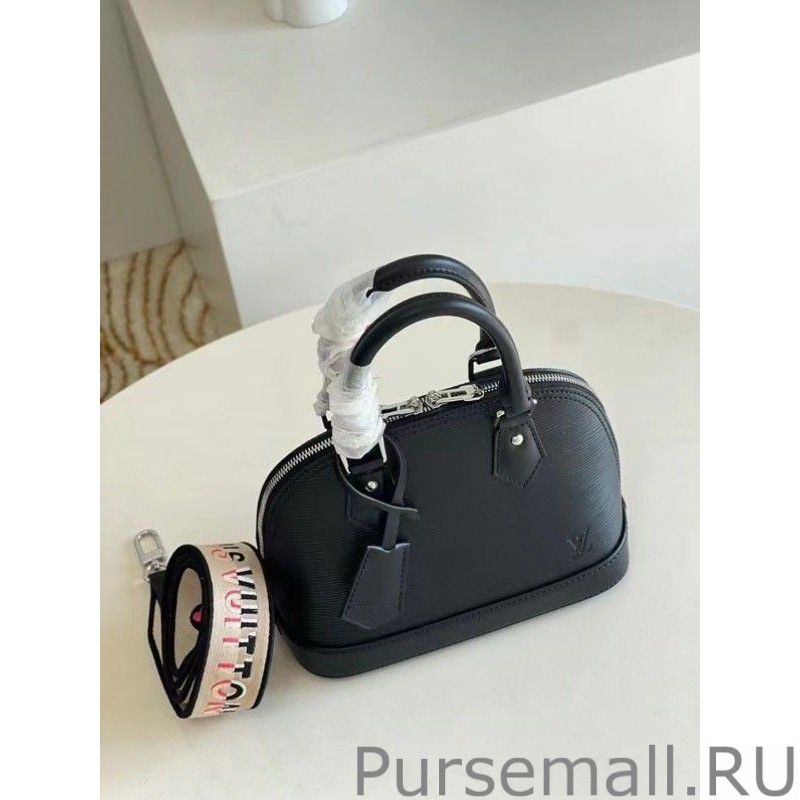 Epi Alma BB Bag With Jacquard Strap M59217