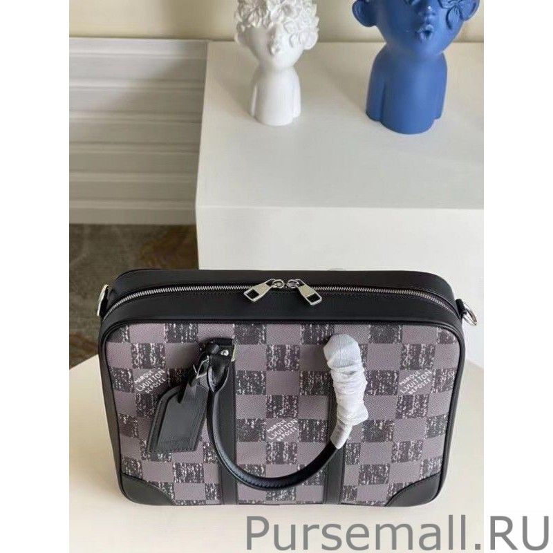 Studio Briefcase Damier Graphite Canvas N50072