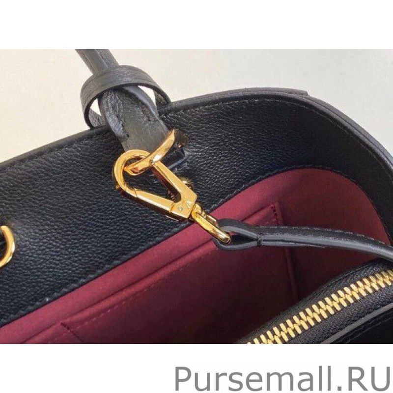 Montaigne MM Bag In Black Leather M45499