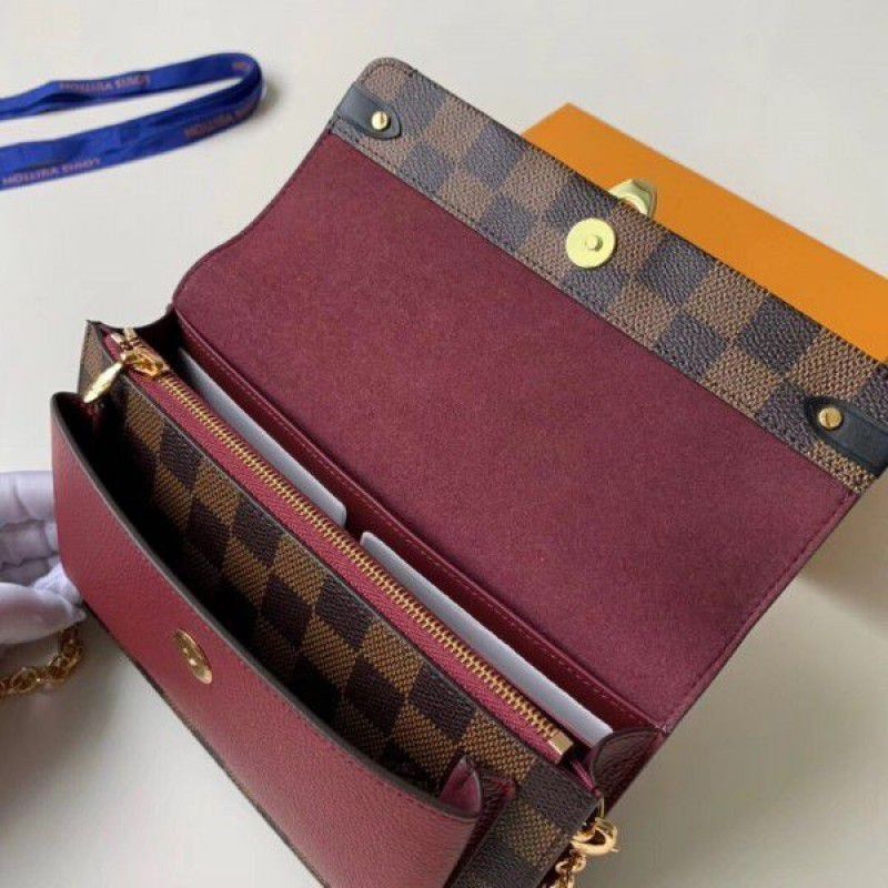 Vavin Chain Wallet Damier Ebene N60222