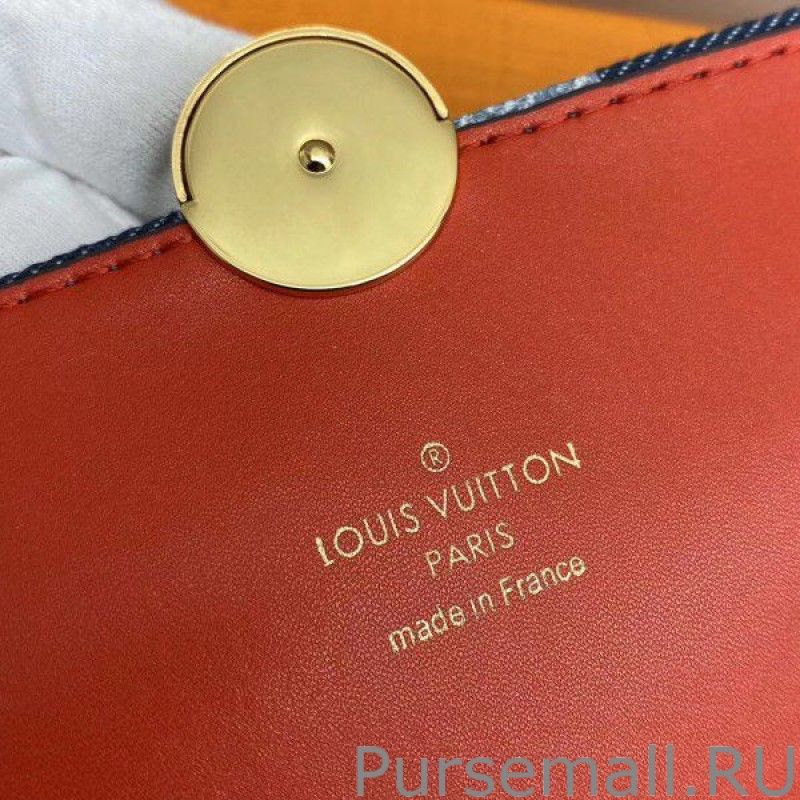 Flore Chain Wallet Monogram Denim M69036