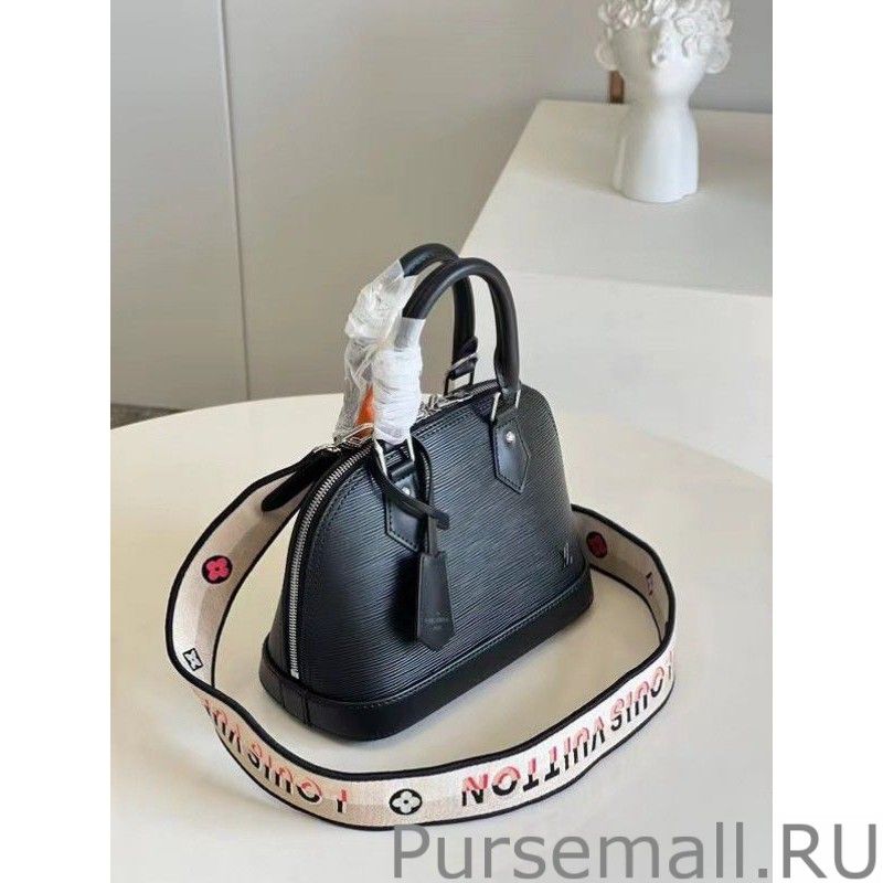 Epi Alma BB Bag With Jacquard Strap M59217