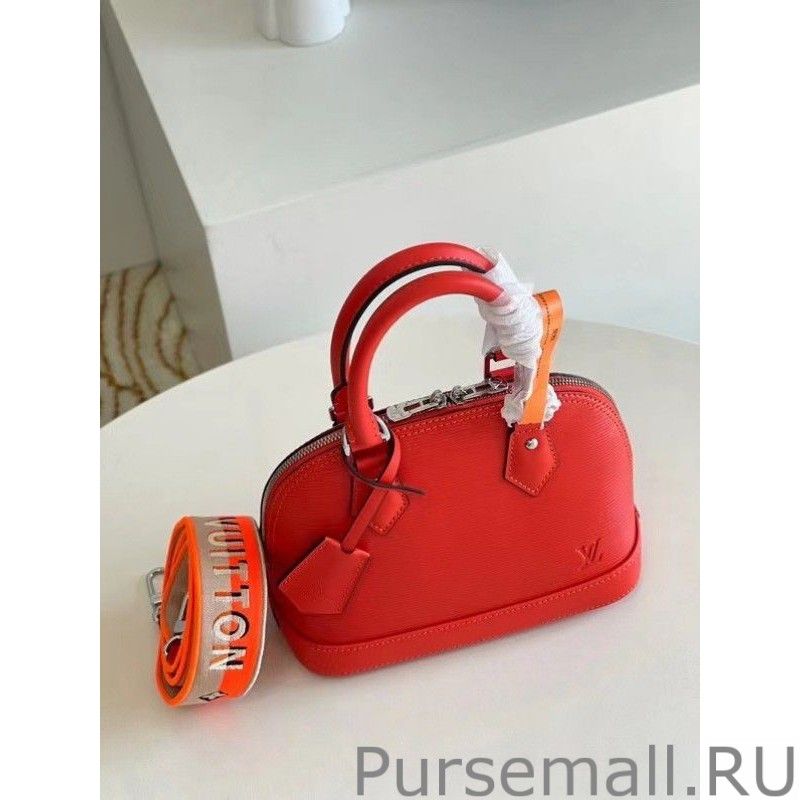 Epi Alma BB Bag With Jacquard Strap M57429