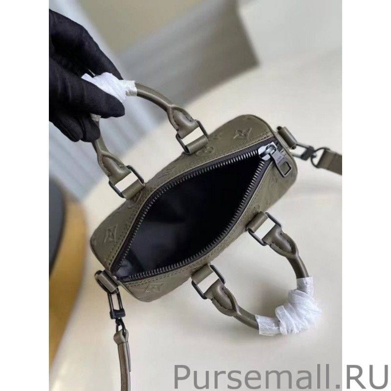 Keepall XS Bag Monogram Seal Leather M57961