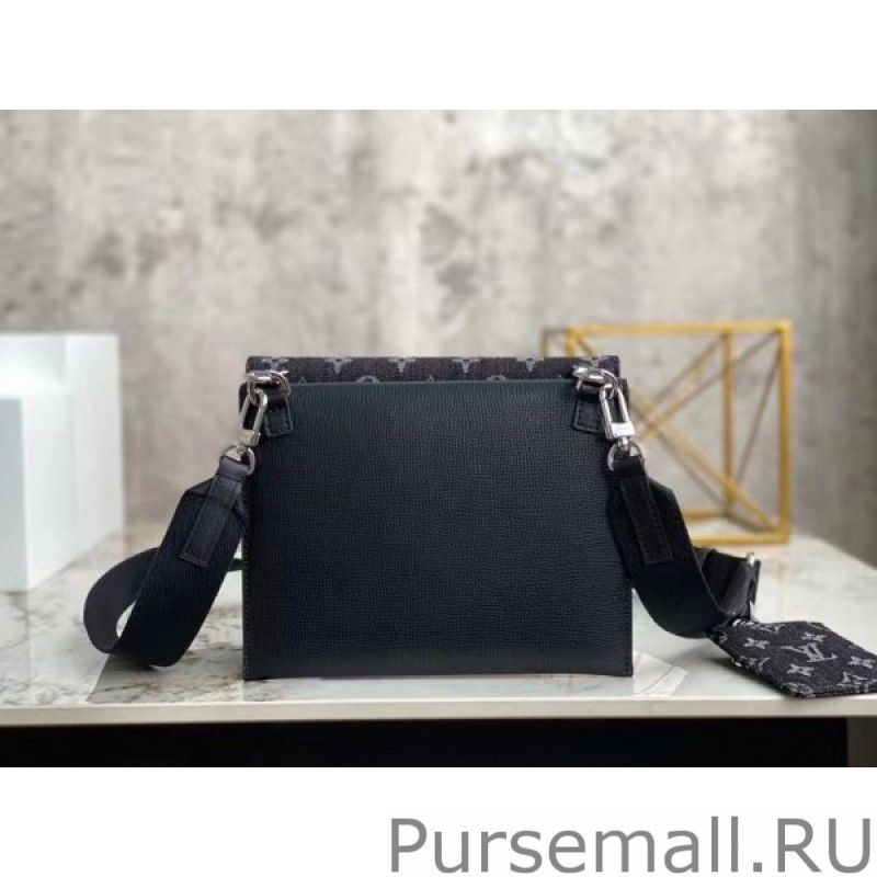 Trio Pouch Monogram Denim Leather M81013