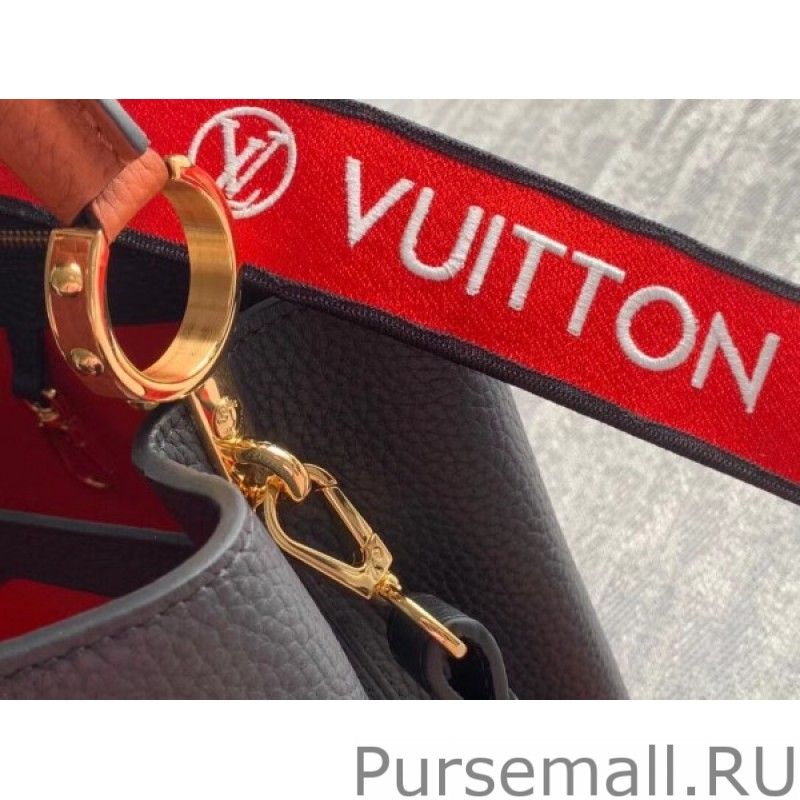 Capucines MM Bag In Black Leather M59020