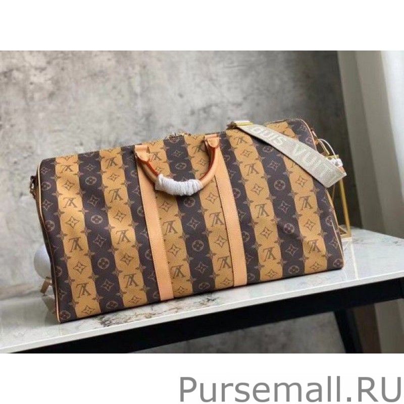 Keepall Bandouliere 50 Monogram Stripes Eclipse M45967