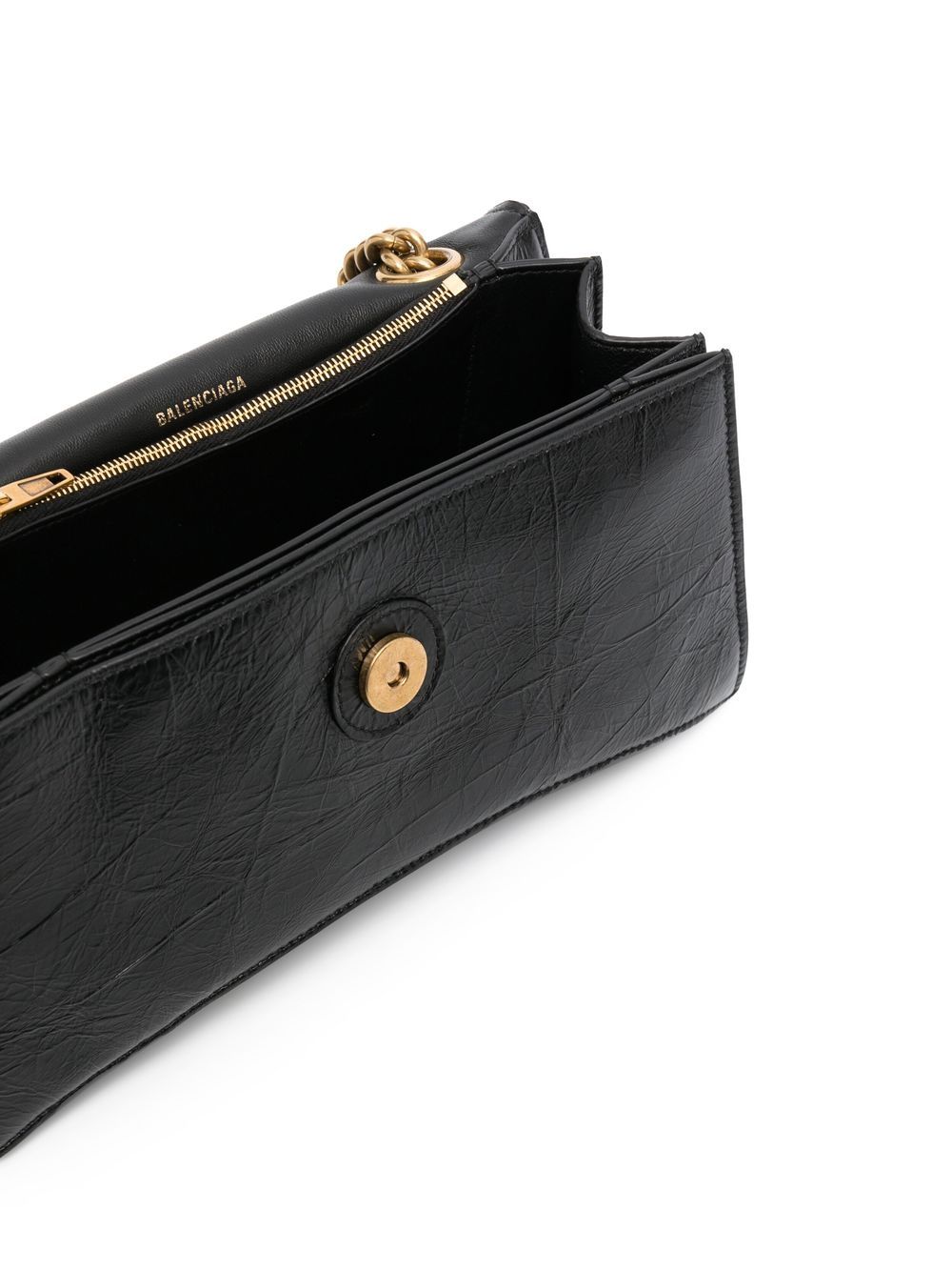 Ba*len*cia*ga crush small leather shoulder bag