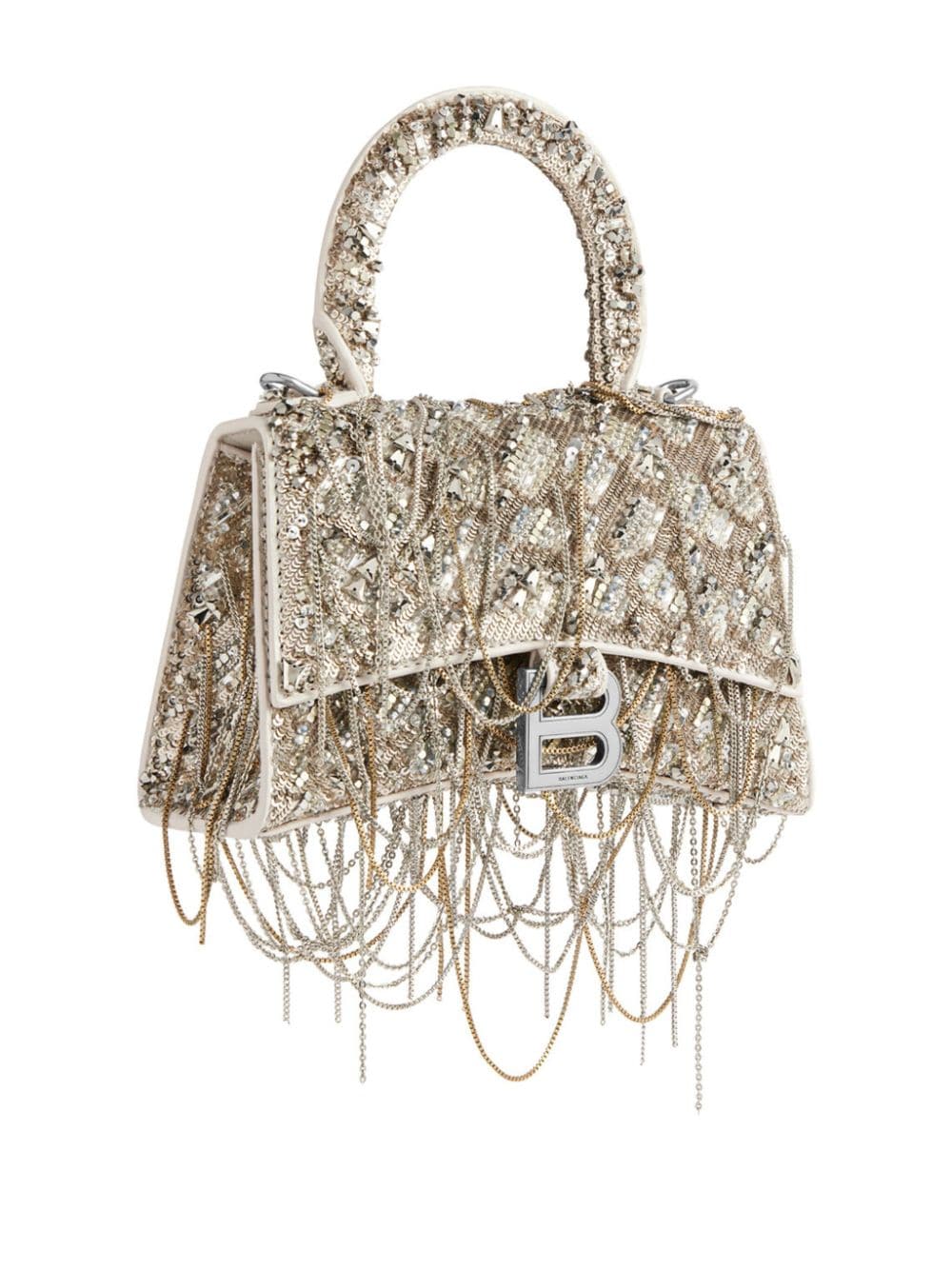 Ba*len*cia*ga extra-small hourglass sequined bag