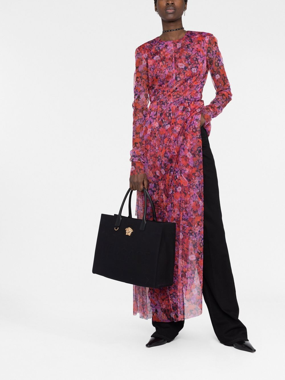 Versace La Medusa canvas tote bag