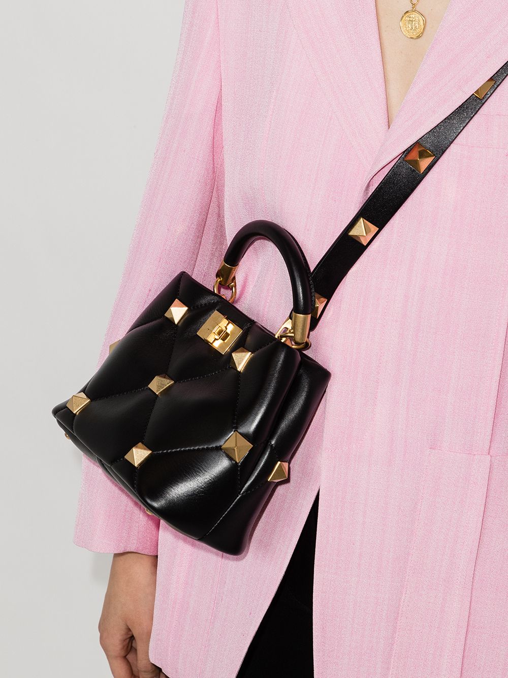 Valentino Garavani small Roman Stud The Handle shoulder bag