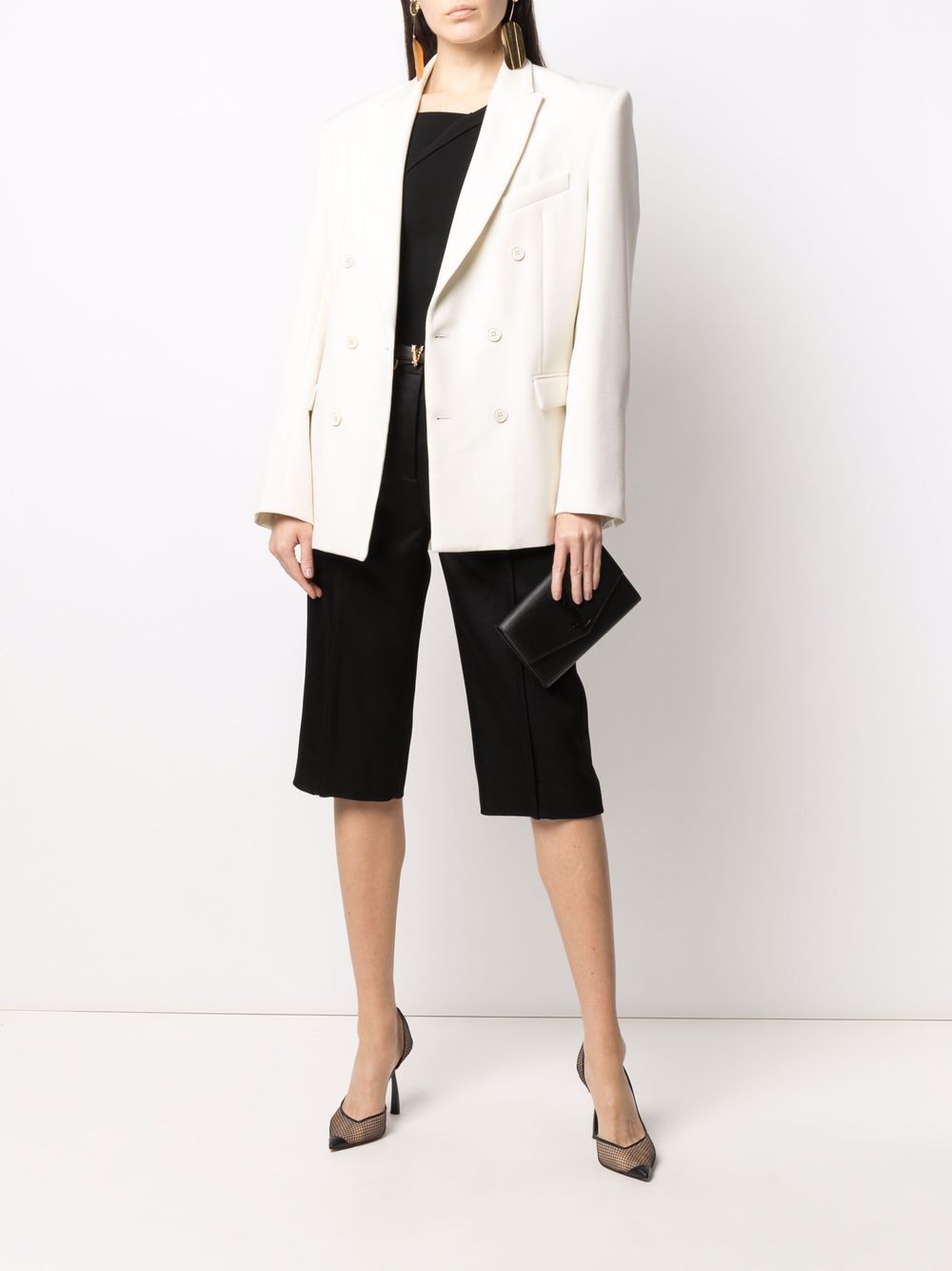 Saint Laurent envelope leather clutch bag