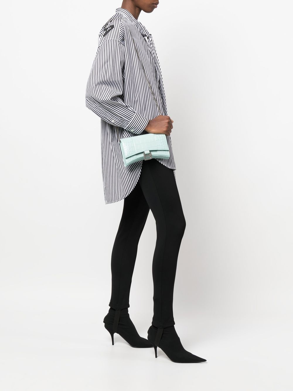 Ba*len*cia*ga hourglass chain-strap wallet