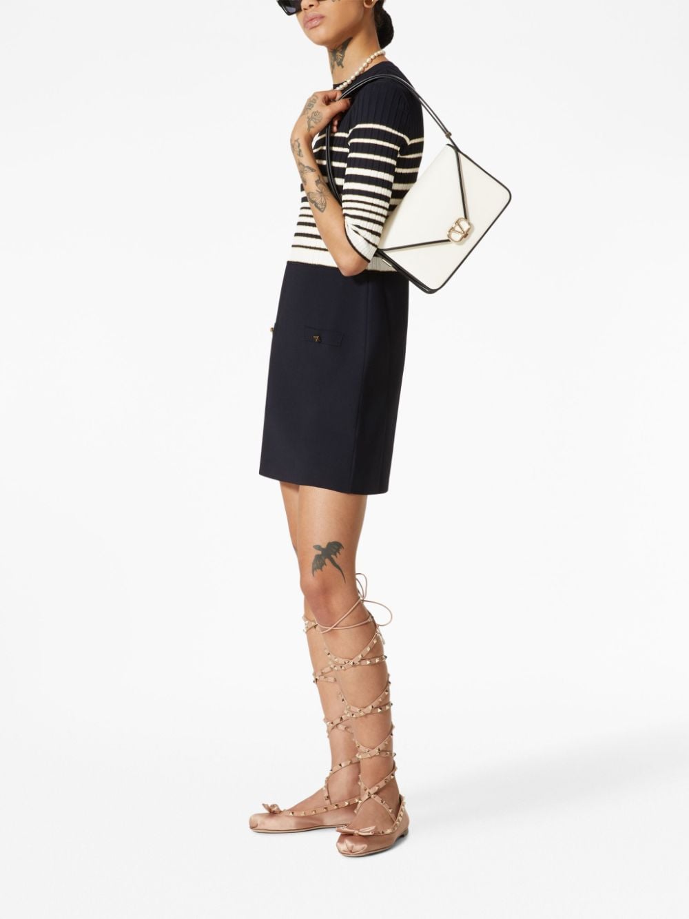 Valentino Garavani Letter leather shoulder bag