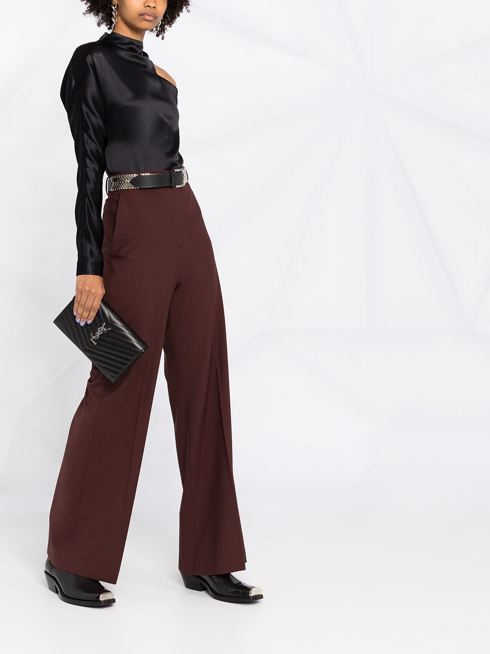 Saint Laurent monogram wallet on chain