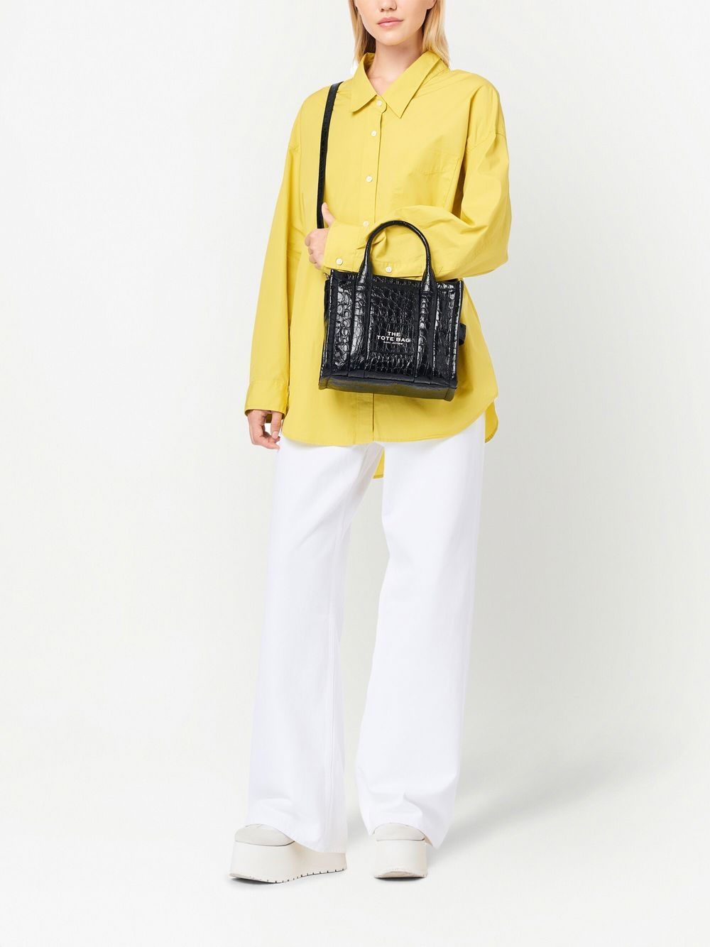 Marc Jacobs The Croc-Embossed Small Tote bag